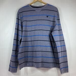 Zoo York Striped Long Sleeve Crewneck Sweater Men’s Size XL CHEST 46”